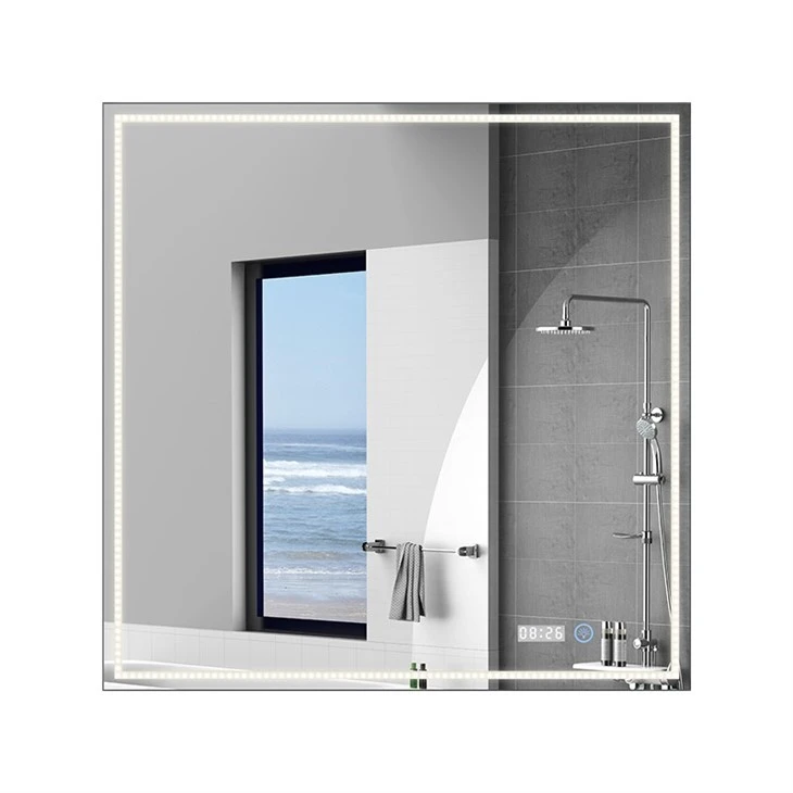 Automatic lift bathroom mirror