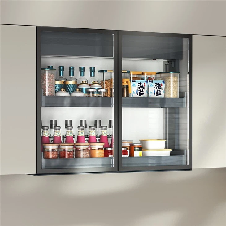 Kitchen Metal Double-layer Electric Lift Cabinet